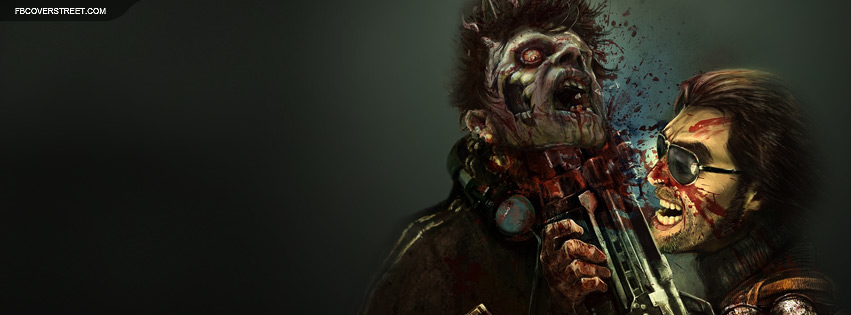 Epic Zombie Gun Death Facebook cover