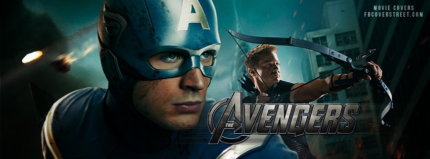 The Avengers Captain America and Hawkeye Facebook cover