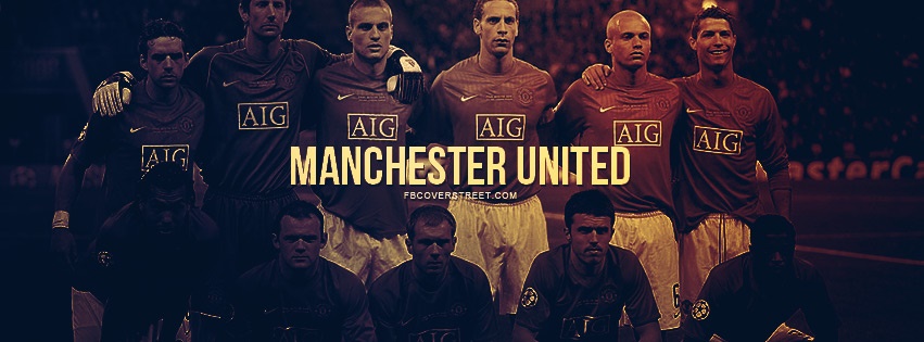 Manchester United Team Photo Facebook cover