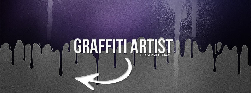 Graffiti Artist Purple Facebook cover
