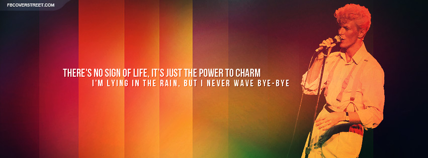 David Bowie Modern Love Quote Facebook cover