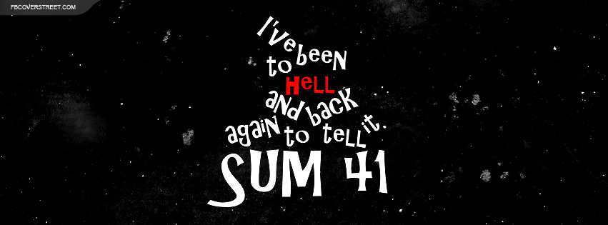 Sum 41 Pull The Curtain Quote Facebook cover