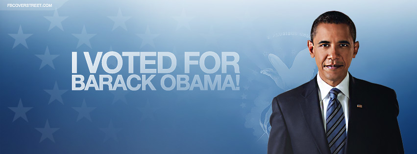 I Voted For Barack Obama Facebook cover