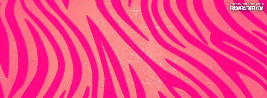Pink Zebra Print Facebook Cover