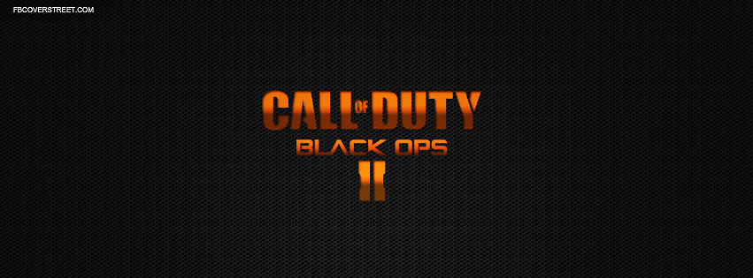 Call of Duty Black Ops II Orange Logo Facebook cover