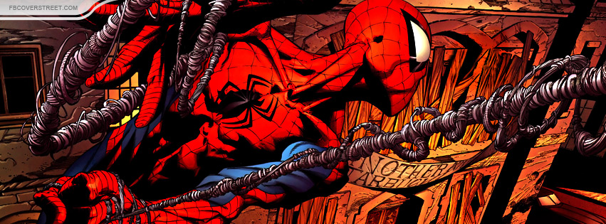 Spiderman Web Comic Facebook cover