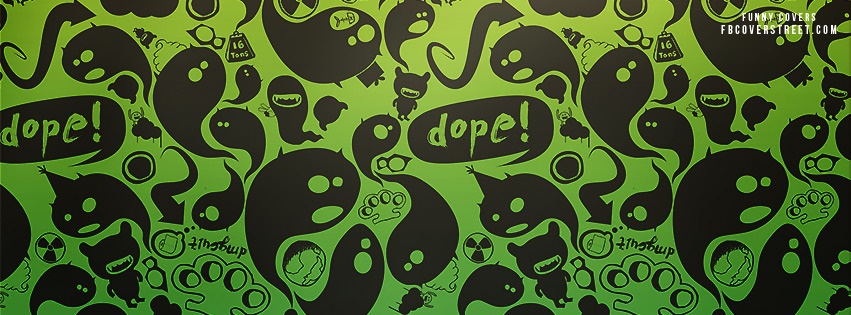 Funny Dope Pattern Facebook Cover
