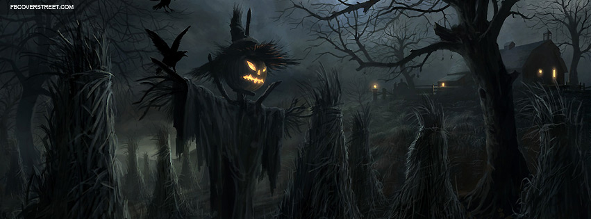 Halloween Farm Scarecrow Facebook cover