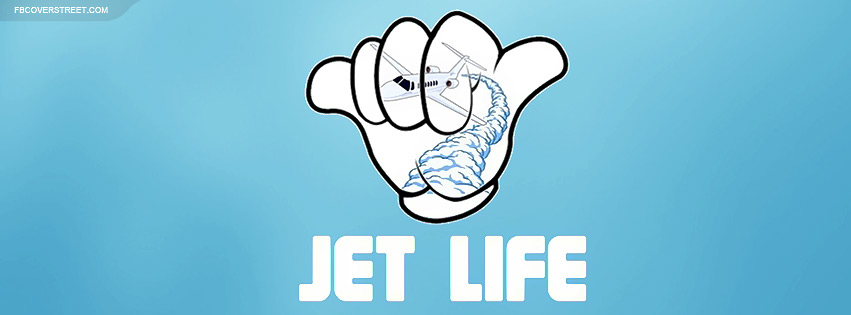 Jet Life Logo Blue Facebook Cover