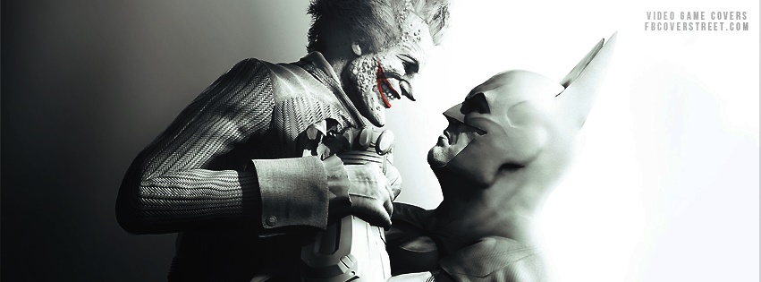 Batman vs Joker Arkham City Facebook Cover