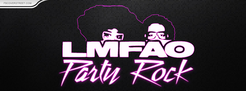 LMFAO Party Rock Anthem Pink Facebook cover