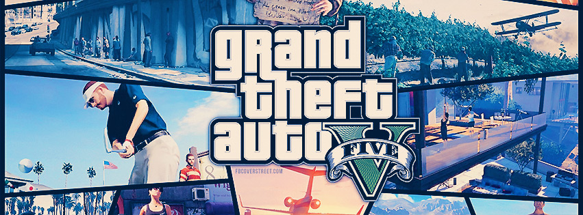 Grand Theft Auto V Facebook cover