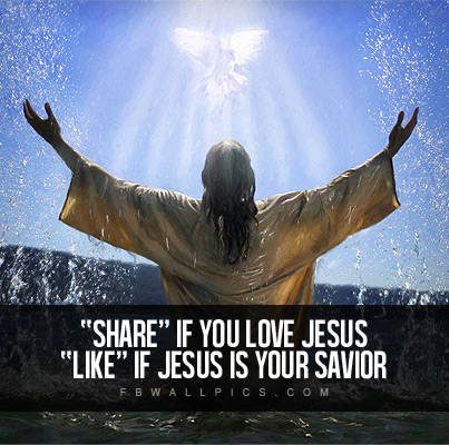 Share If You Love Jesus Facebook picture