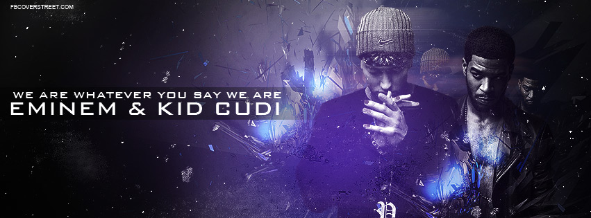 Eminem And Kid Cudi Facebook cover
