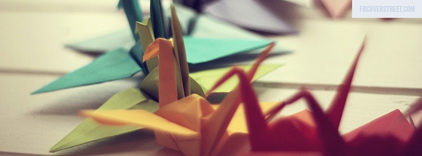 Paper Cranes Facebook cover