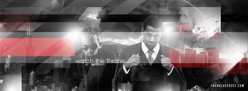 Jay Z and Kanye West Watch The Throne 2 Facebook Cover