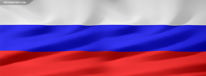 Russian Wavey Flag 2 Facebook Cover