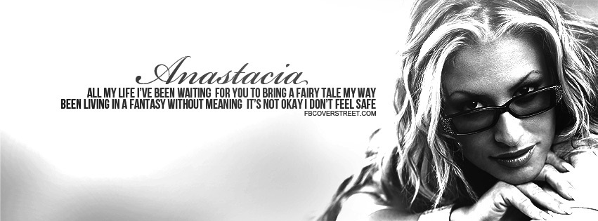 Anastacia Left Outside Alone Quote Facebook Cover