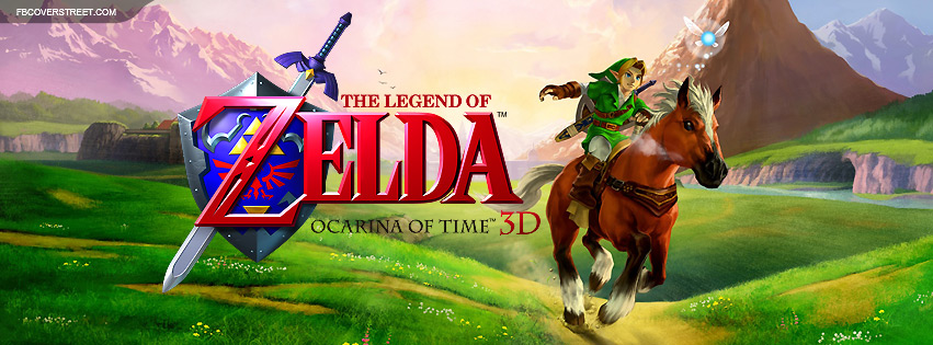 The Legend of Zelda Ocarina of Time 3D Facebook Cover