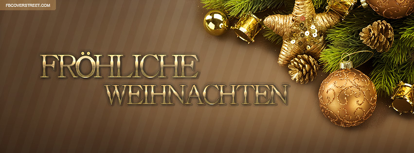 Frohliche Weihnachten German Christmas Stuff Facebook cover