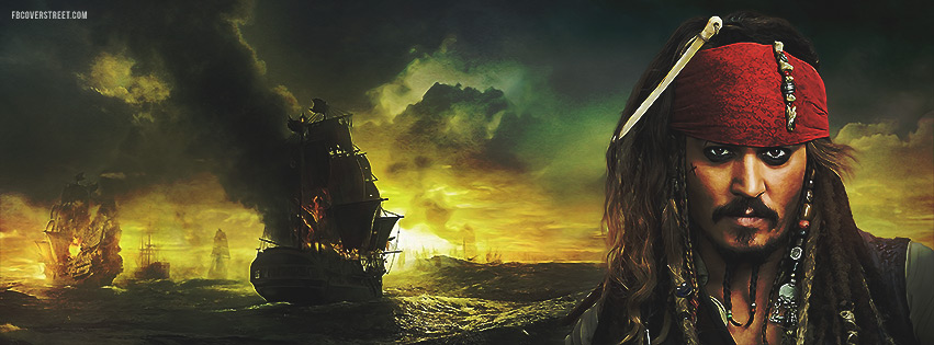 Pirate of The Caribbean Jack Sparrow Johnny Depp Facebook cover
