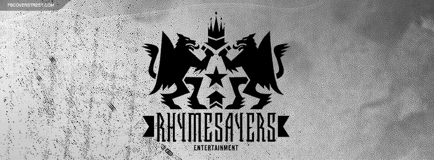Rhymesayers Black and White Logo Facebook cover
