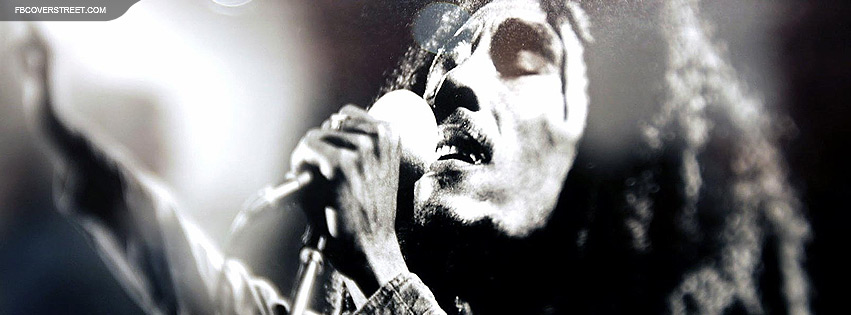 Bob Marley Singing Facebook cover