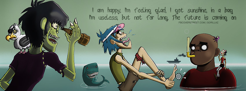 Gorillaz Clint Eastwood Quote Facebook Cover