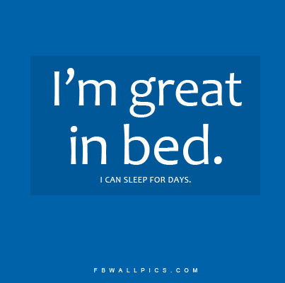 Im Great In Bed Facebook Pic