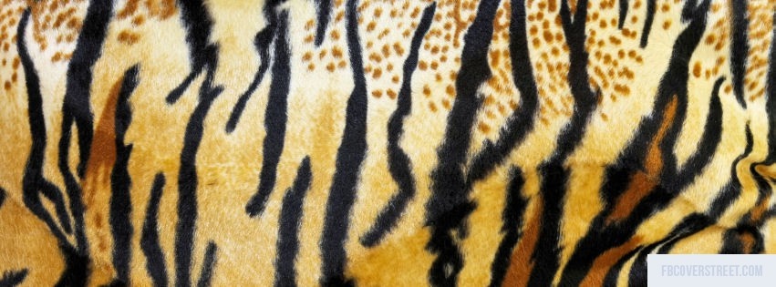 Tiger Print Fur Facebook Cover