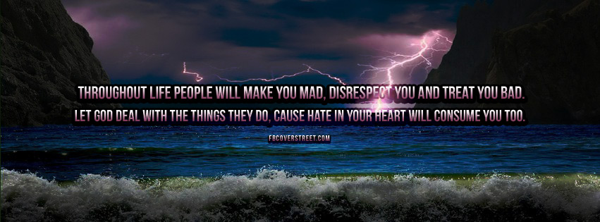 Hate In Your Heart Will Consume You Will Smith Quote Facebook cover