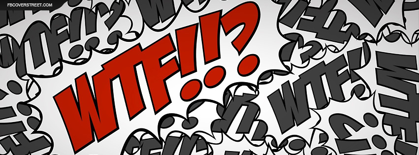 WTF Comic Book Letters Facebook cover