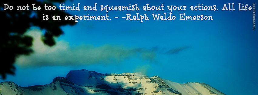 Ralph Waldo Emerson Quote  Facebook Cover