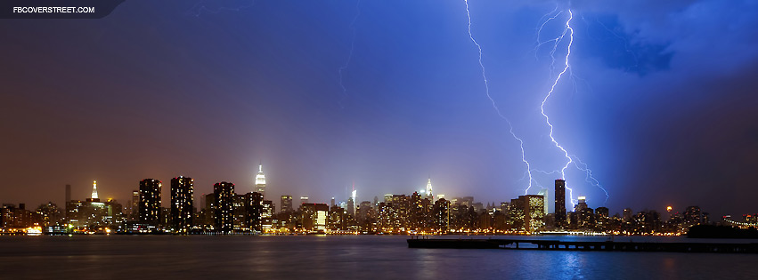 New York City Thunder Storm Facebook cover