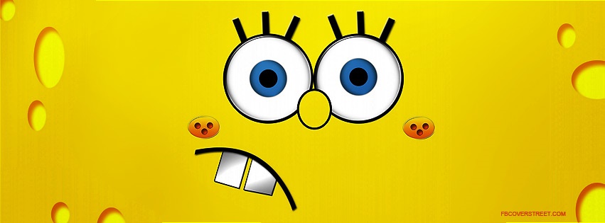 Spongebob Squarepants Face 2 Facebook cover