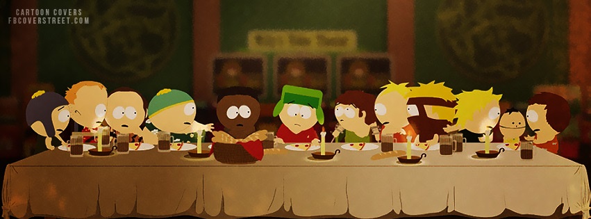 South Park Characters First Supper Facebook cover
