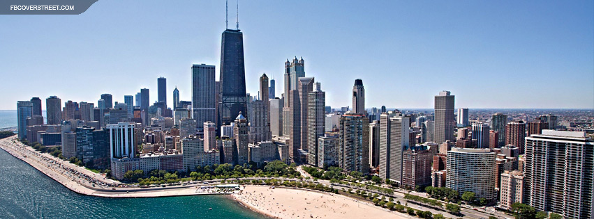 Chicago Lakeshore Skyline Facebook cover