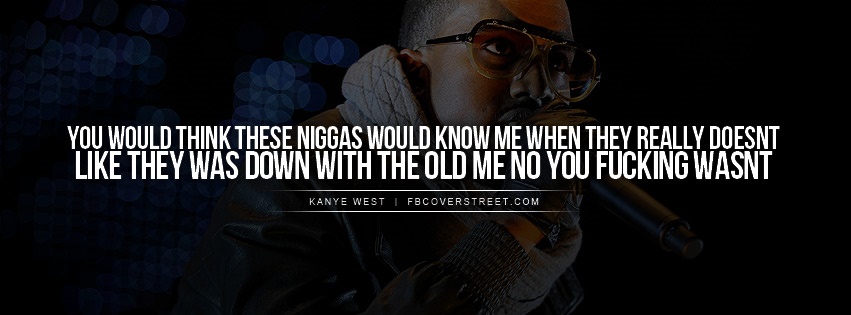 Kanye West Forever Quote Facebook cover
