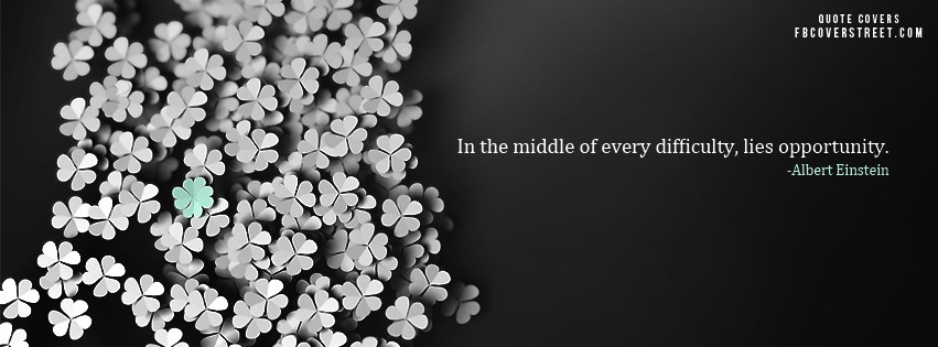 Opportunity Out Of Difficulty Facebook cover