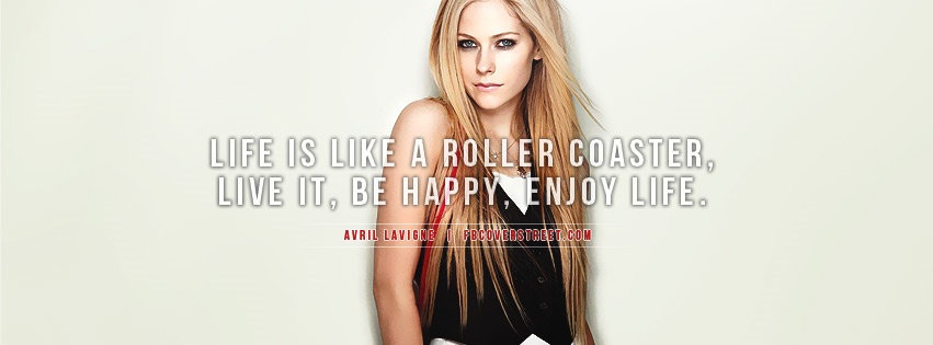 Avril Lavigne Roller Coaster Facebook cover