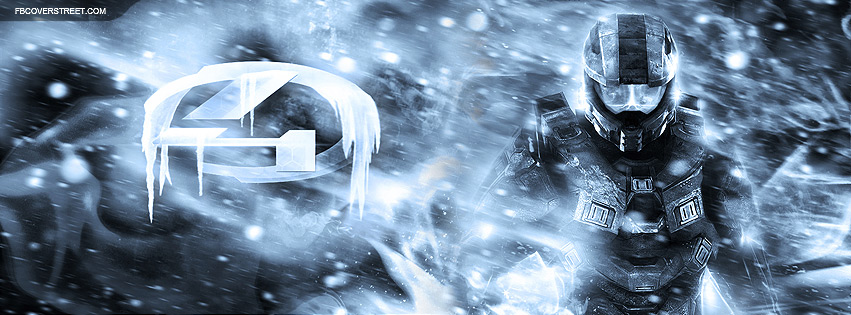 Halo 4 Icey Spartan Facebook cover