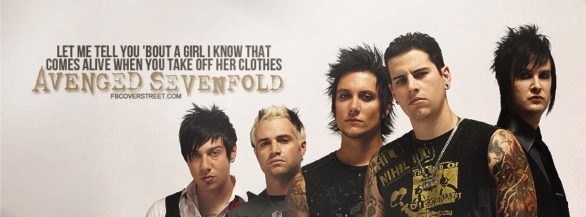Avenged Sevenfold Girl I Know Quote Facebook cover