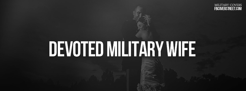 Devoted Military Wife Facebook cover