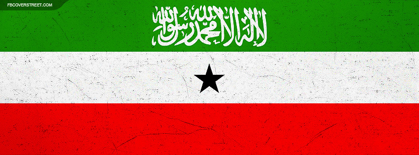Somaliland Flag Grungy Facebook cover