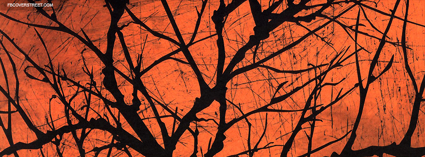 Halloween Tree Branches and Scrapes Facebook cover