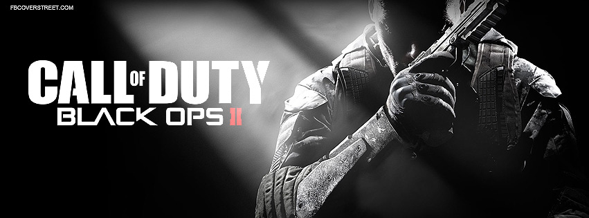 Call of Duty Black Ops II Poster Logo Facebook Cover