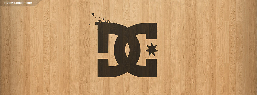 DC Shoes Wooden Logo Facebook cover