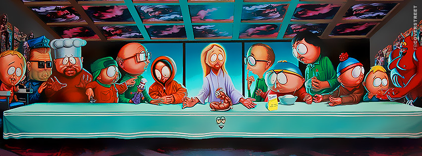 South Park The Last Supper  Facebook Cover