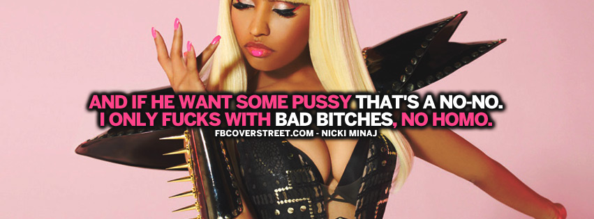 Thats a No No Nicki Minaj Quote Facebook cover