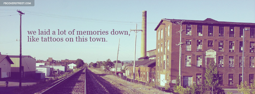 Jason Aldean Tattoos On The Town Lyrics Quote Small Town Facebook cover